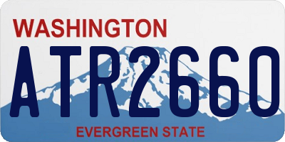 WA license plate ATR2660