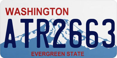 WA license plate ATR2663