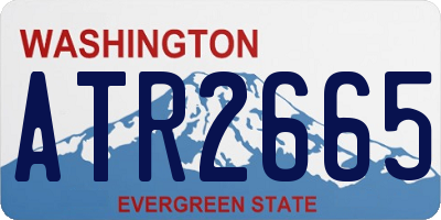 WA license plate ATR2665