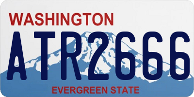 WA license plate ATR2666