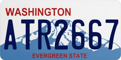 WA license plate ATR2667