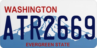 WA license plate ATR2669