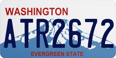 WA license plate ATR2672