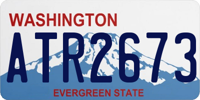 WA license plate ATR2673