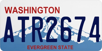 WA license plate ATR2674