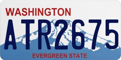 WA license plate ATR2675