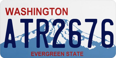 WA license plate ATR2676