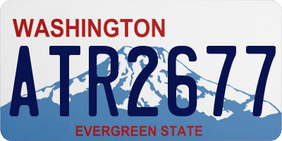 WA license plate ATR2677