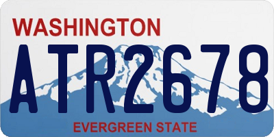 WA license plate ATR2678