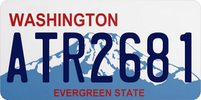 WA license plate ATR2681