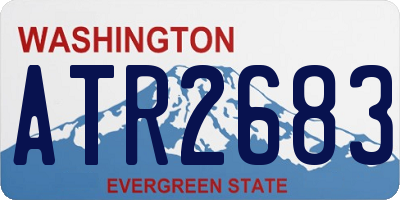 WA license plate ATR2683