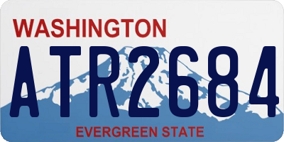WA license plate ATR2684
