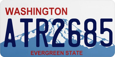 WA license plate ATR2685