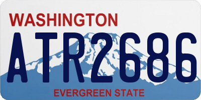 WA license plate ATR2686