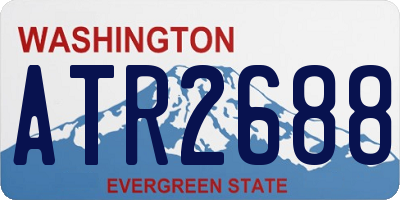 WA license plate ATR2688