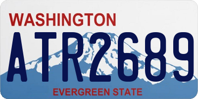 WA license plate ATR2689
