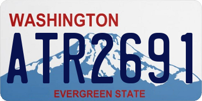 WA license plate ATR2691