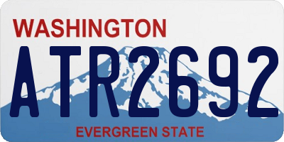 WA license plate ATR2692