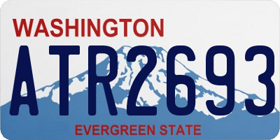WA license plate ATR2693