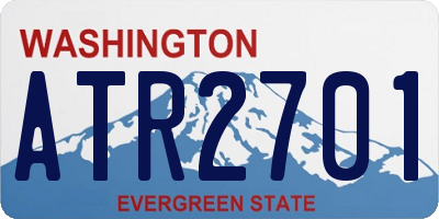 WA license plate ATR2701