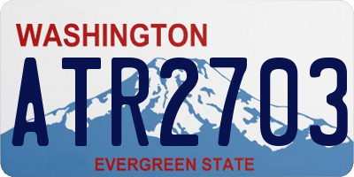 WA license plate ATR2703