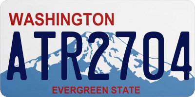 WA license plate ATR2704
