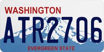 WA license plate ATR2706