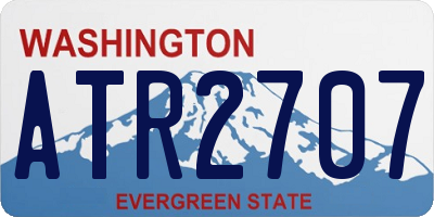 WA license plate ATR2707