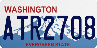 WA license plate ATR2708