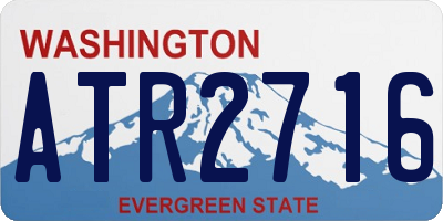 WA license plate ATR2716
