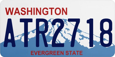 WA license plate ATR2718