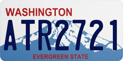 WA license plate ATR2721