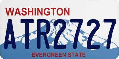 WA license plate ATR2727