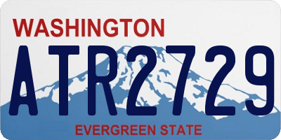 WA license plate ATR2729