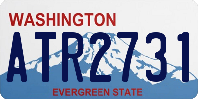 WA license plate ATR2731