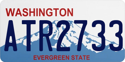 WA license plate ATR2733