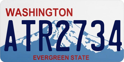 WA license plate ATR2734