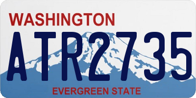 WA license plate ATR2735