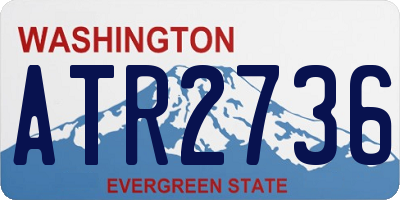 WA license plate ATR2736