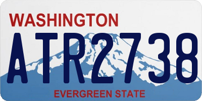 WA license plate ATR2738