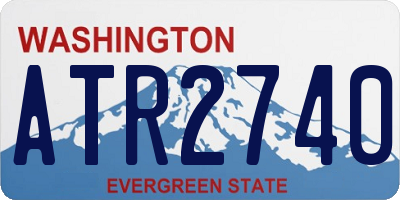WA license plate ATR2740