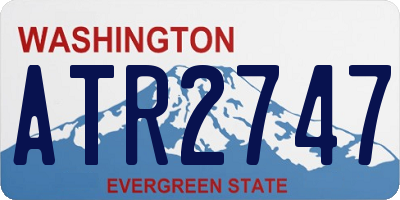 WA license plate ATR2747
