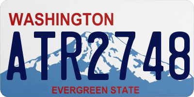 WA license plate ATR2748