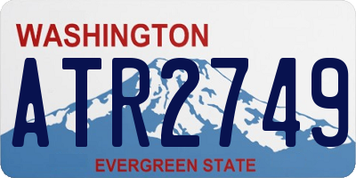 WA license plate ATR2749