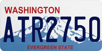 WA license plate ATR2750