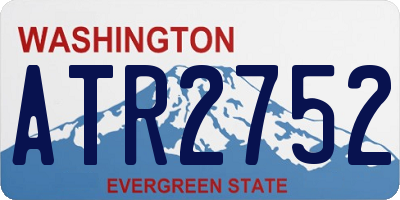 WA license plate ATR2752