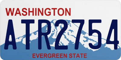 WA license plate ATR2754
