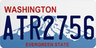 WA license plate ATR2756