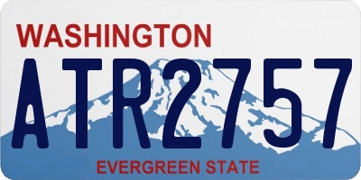 WA license plate ATR2757