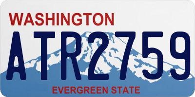 WA license plate ATR2759